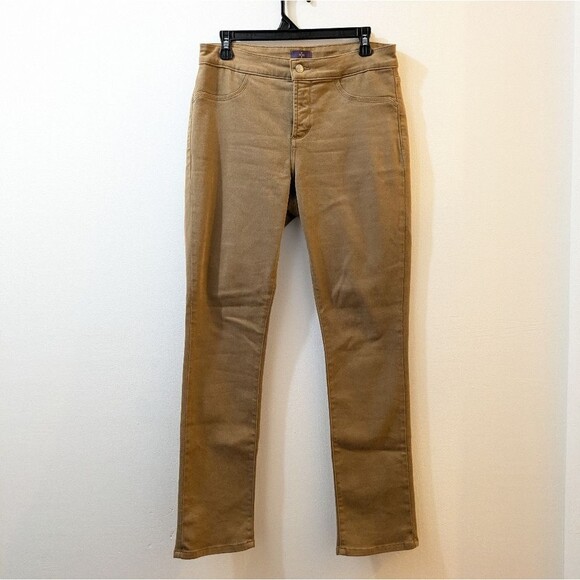 NYDJ Rust Brown Denim Leggings, Women's 8 - Picture 1 of 11